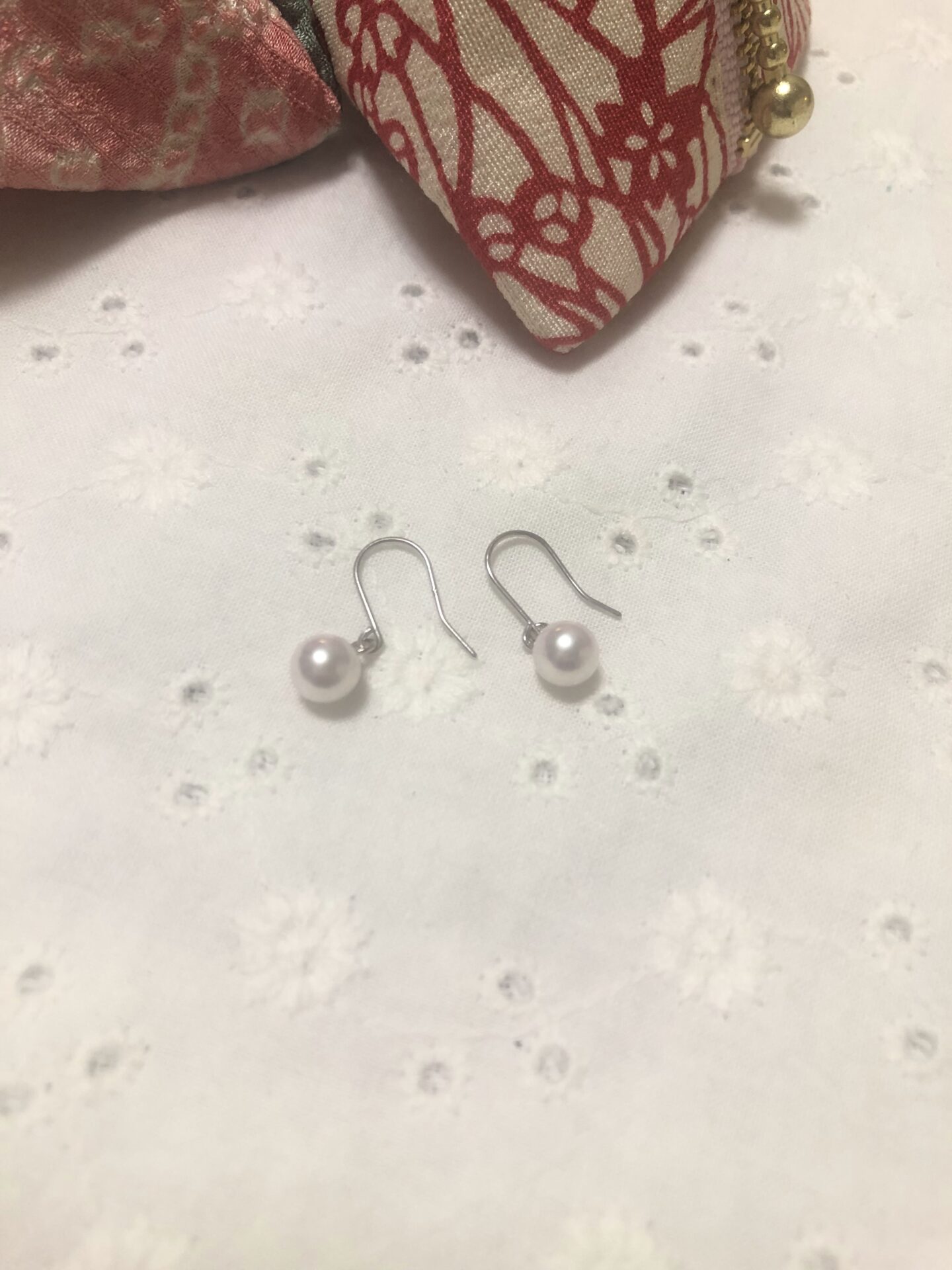 Affordable Akoya Pearl Hook Earrings – 5.8-5.9mm, Silver Hardware