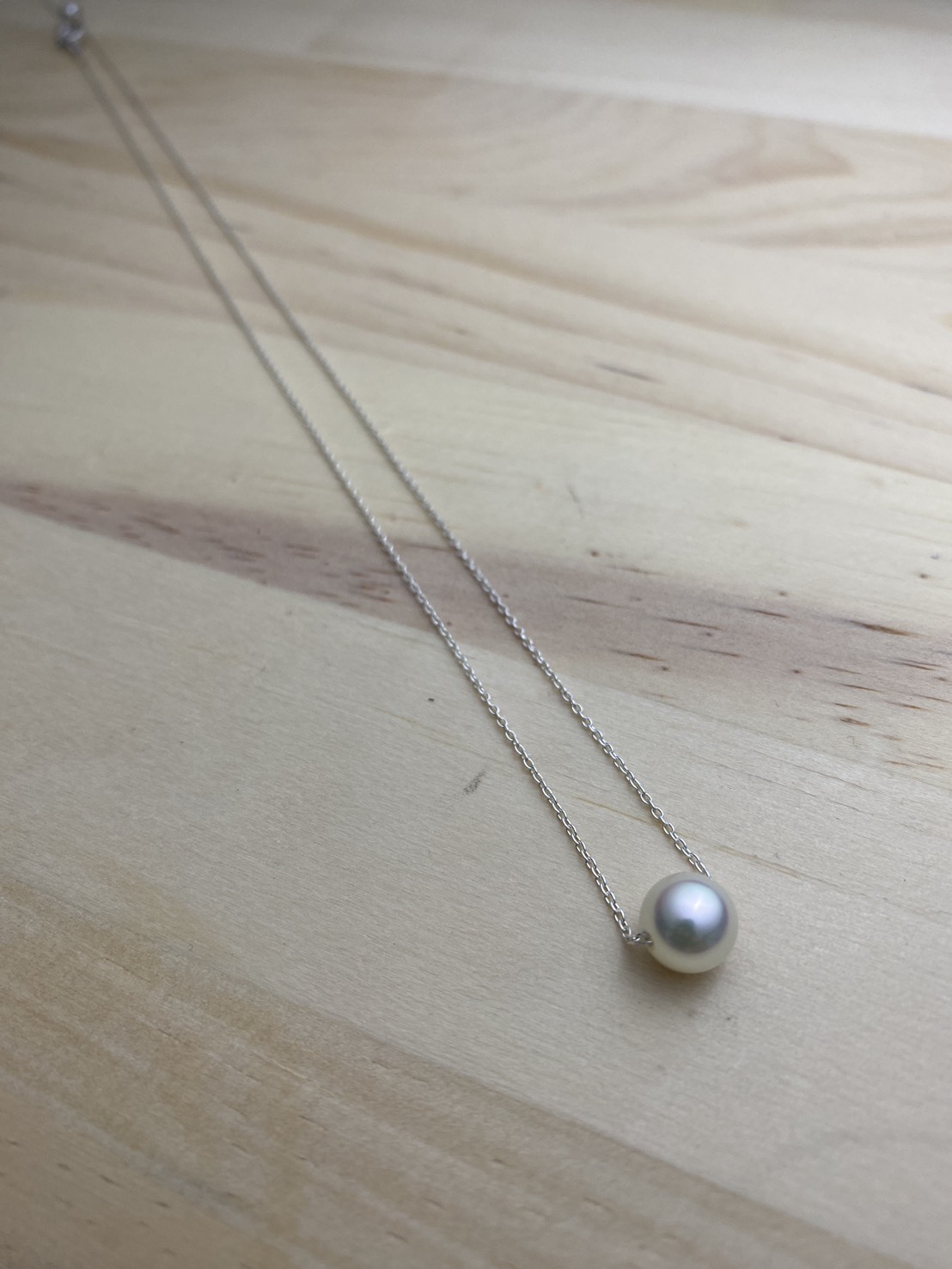 Still Moonlight – Akoya Pearl Pendant (7mm)(Reserved)